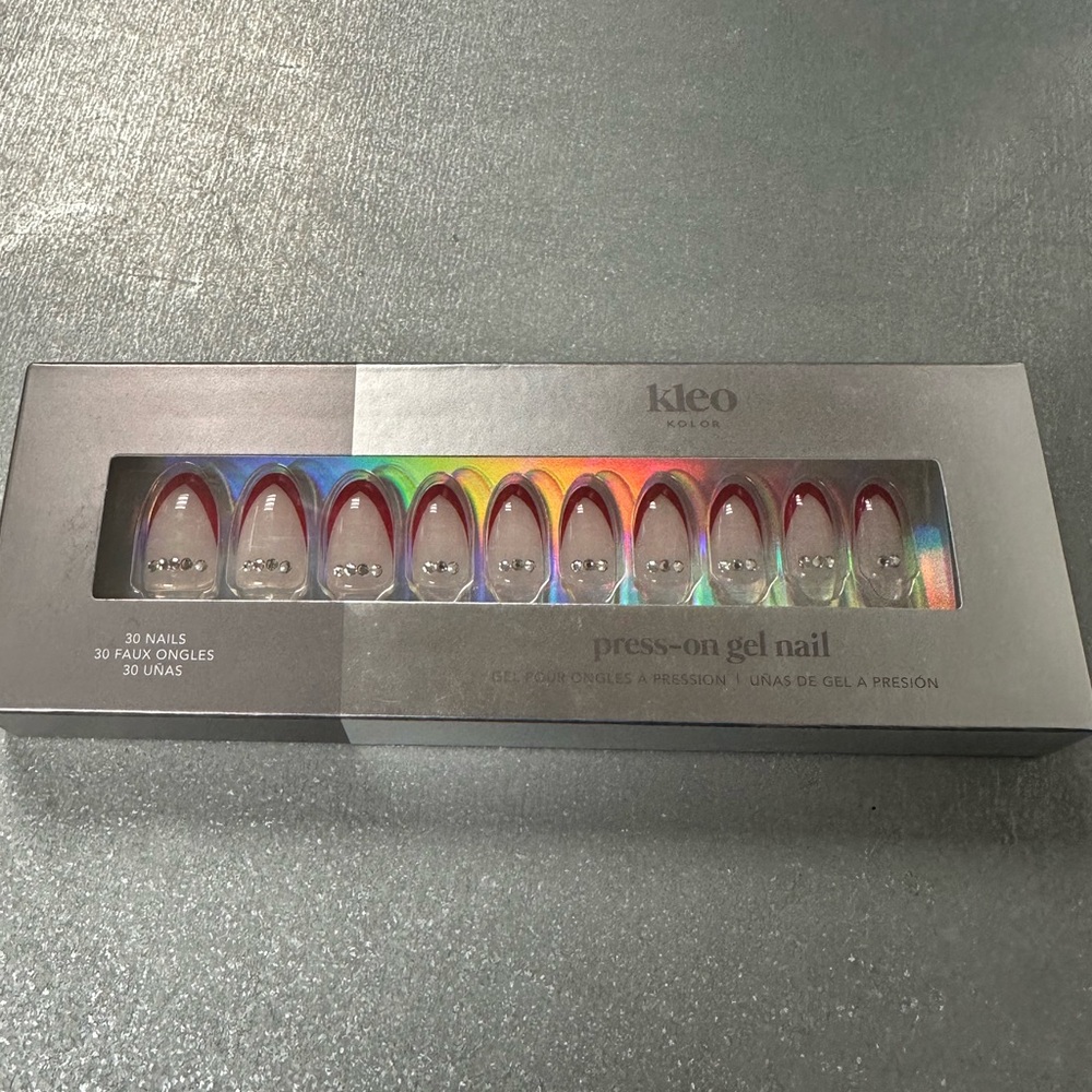 Kleo Kolor Press-On Gel Nails - Bejeweled - NIB